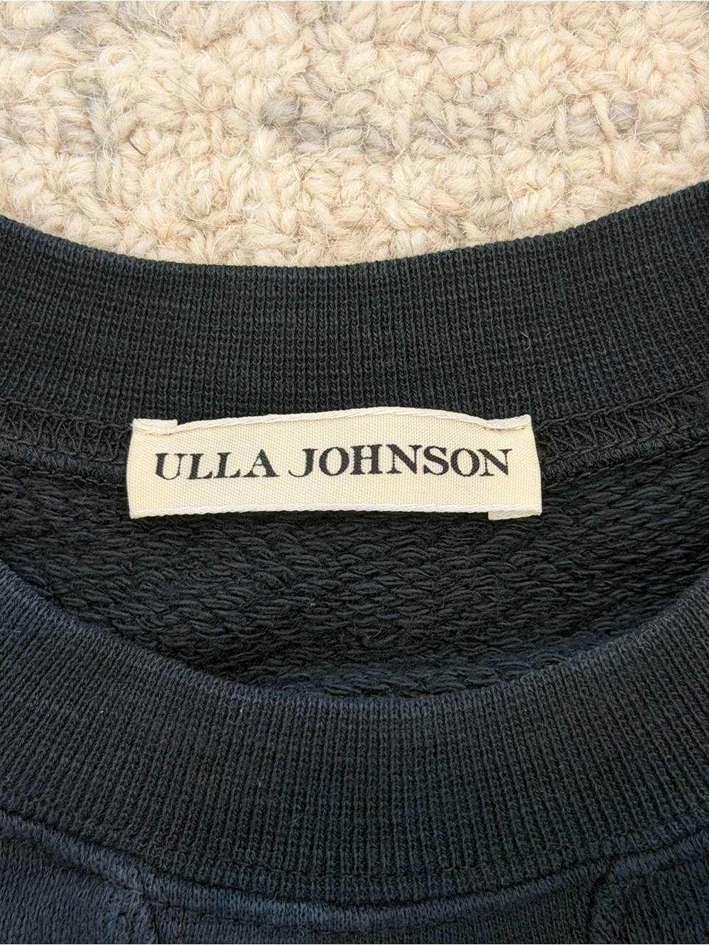 Ulla Johnson Ava Pullover in Onyx - Picture 5 of 6